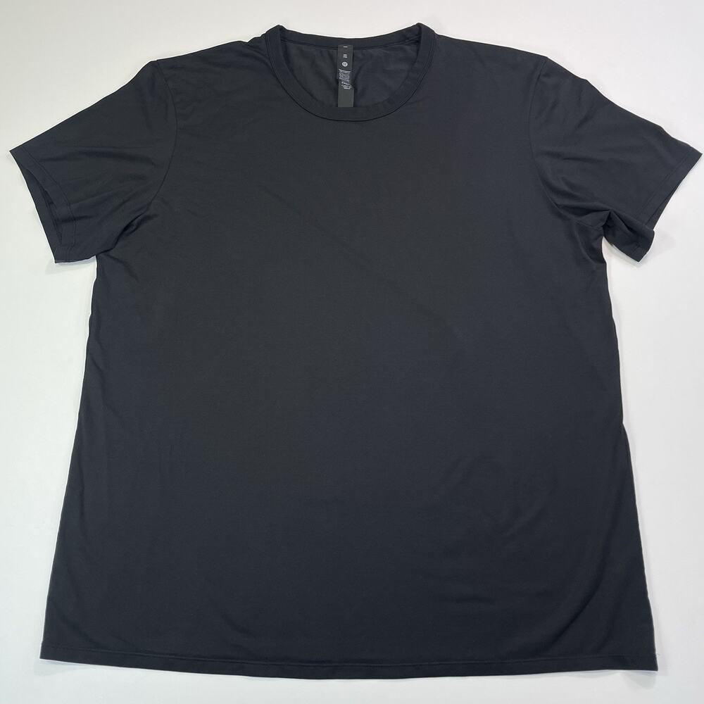 Lululemon Men’s T Shirt XXL Black Short Sleeve Performance Athletic Gym